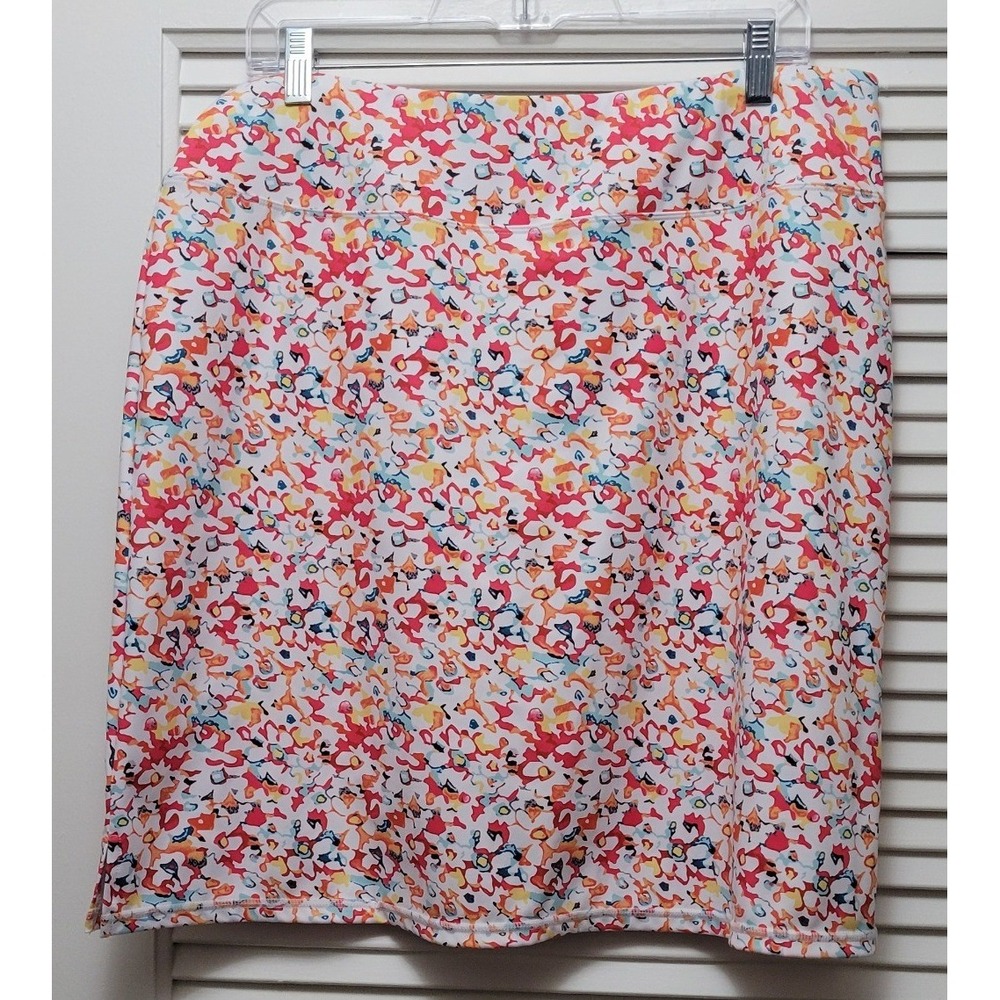 Athletic Skort Abstract Multicolor Tennis Golf Skirt Shorts Loukeith Womens XXL